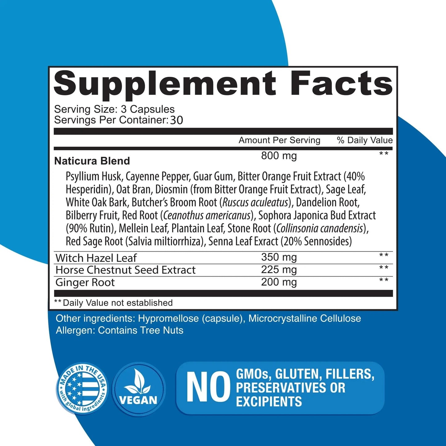Naticura Hem-Control - Fast Effective Hemorrhoid Treatment Supplement - Powerful Formula to Promote Symptom Relief, Shrinking of Hemorrhoids, Ease Discomfort - 90 Vegan Capsules - Made in USA - Maple Wellness Supplements