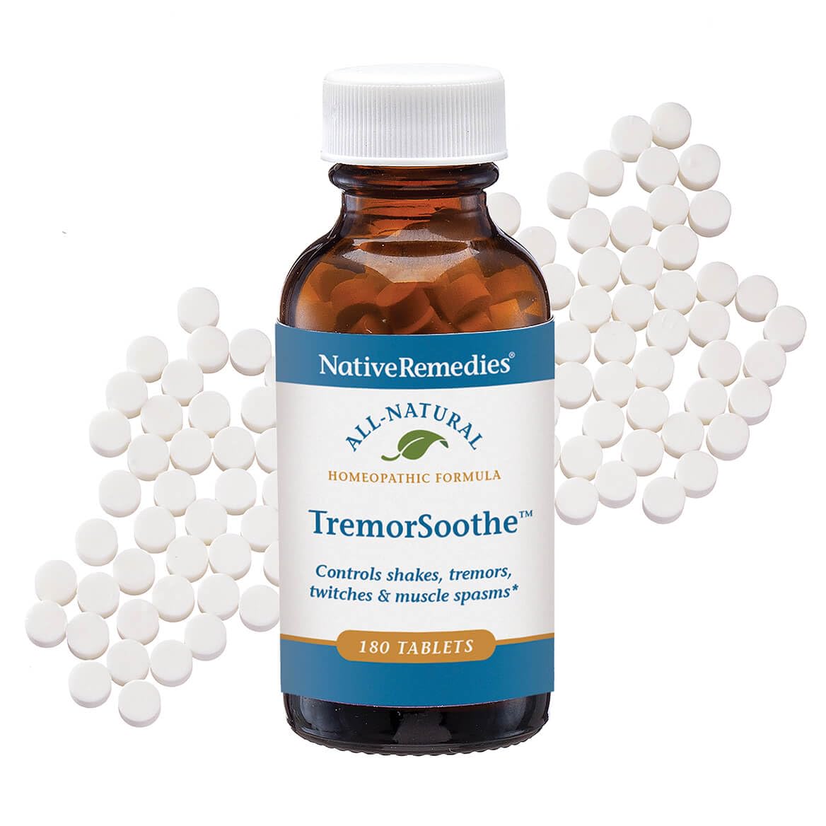 Native Remedies TremorSoothe - Natural Homeopathic Formula to Temporarily Control Shakes, Tremors, Muscle Spasms and Twitches -180 Tablets - Maple Wellness Supplements
