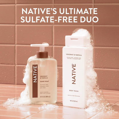 Native Sulfate Free Body Wash Contains Naturally Derived Ingredients | for Women & Men - Maple Wellness Supplements