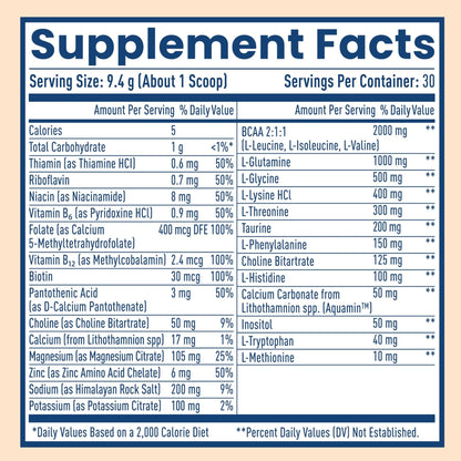 NativePath Hydrate, Zero Sugar, Electrolytes Powder with BCAAs, Tangerine Hydration, Keto & Paleo Friendly, 30 Servings - Maple Wellness Supplements
