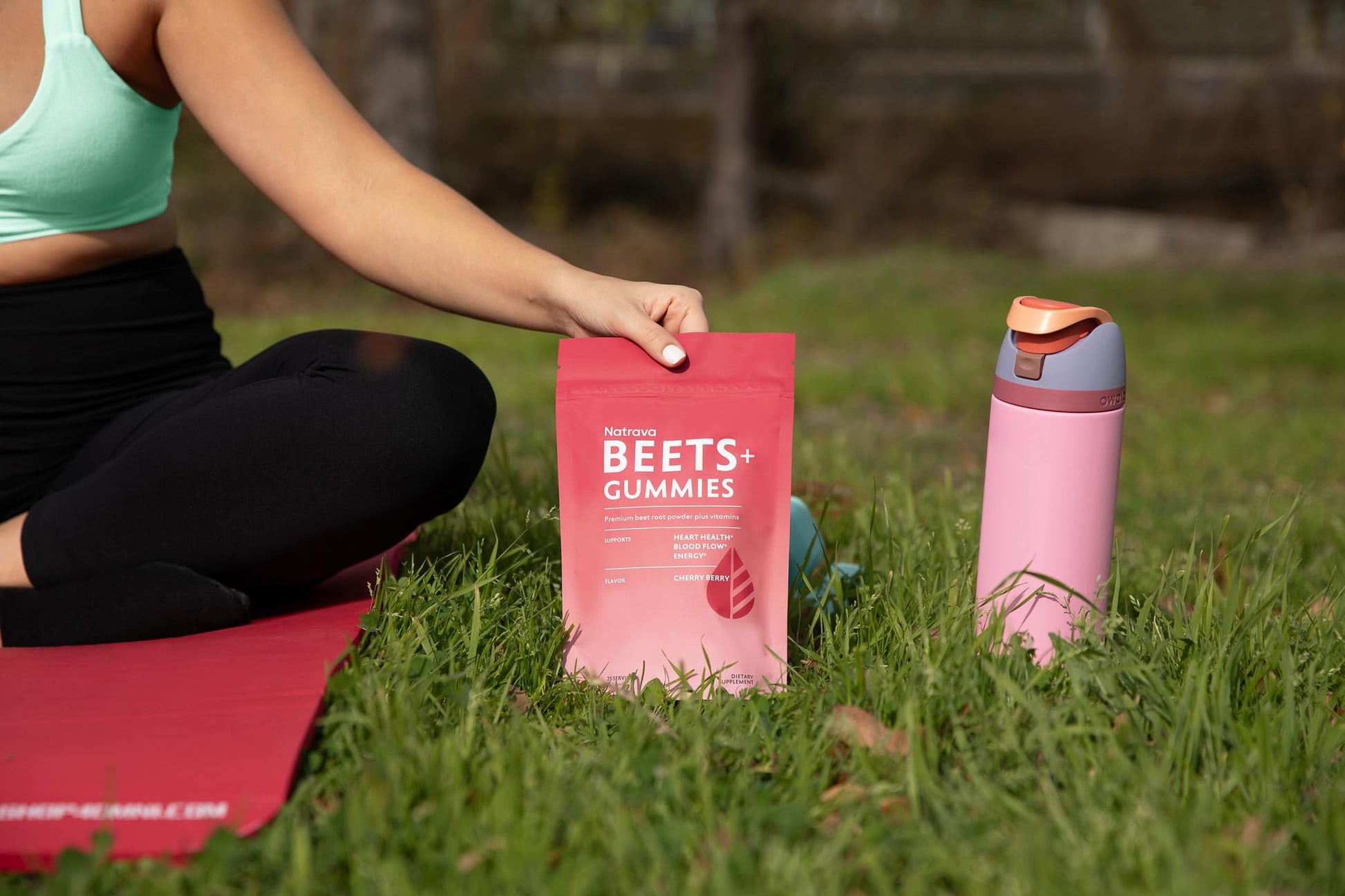 Natrava Beets+ Gummies - Premium Beet Root Powder, Grape Seed Extract and Vitamin C - Supports Healthy Blood Pressure and Heart Health - Low Sugar Nitric Oxide and Circulation Supplement - 50 Gummies - Maple Wellness Supplements