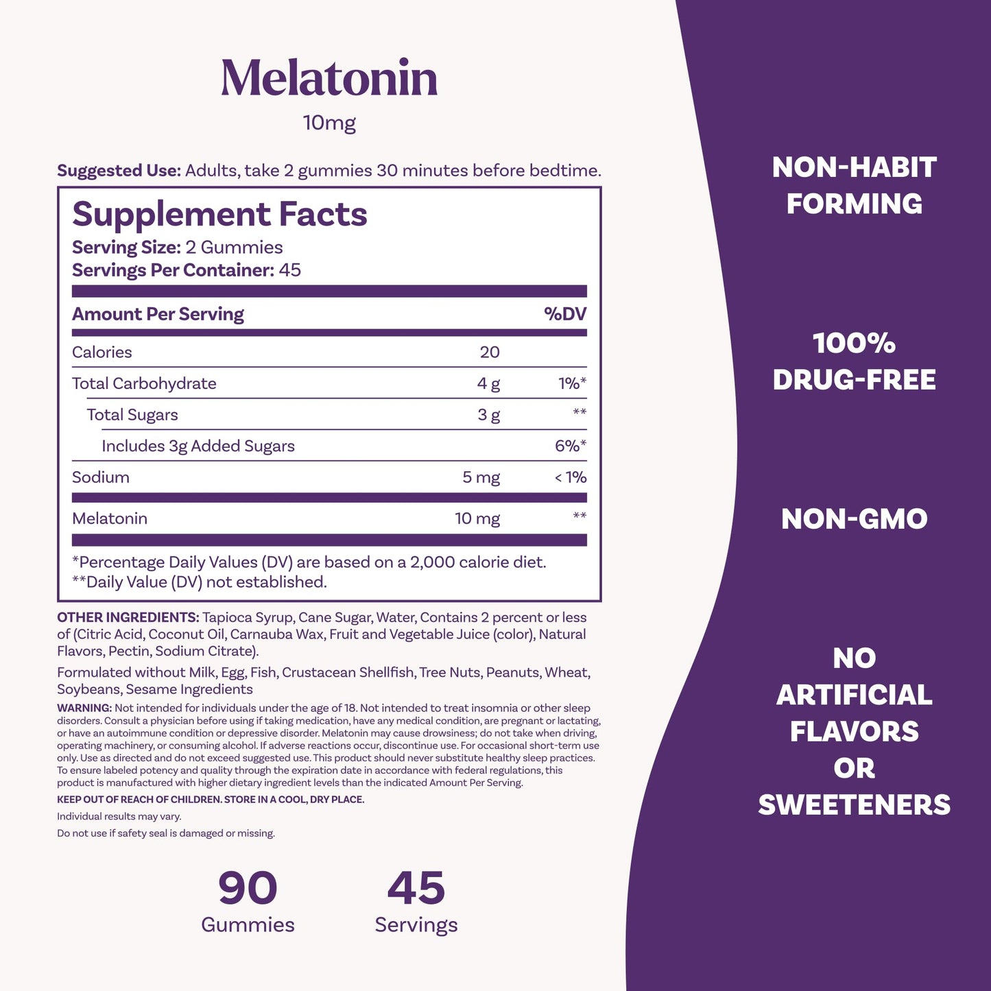 Natrol 10 mg Melatonin Gummies, Sleep Support for Adults, Melatonin Supplements for Sleeping, 90 Strawberry-Flavored Gummies, 45 Day Supply - Maple Wellness Supplements