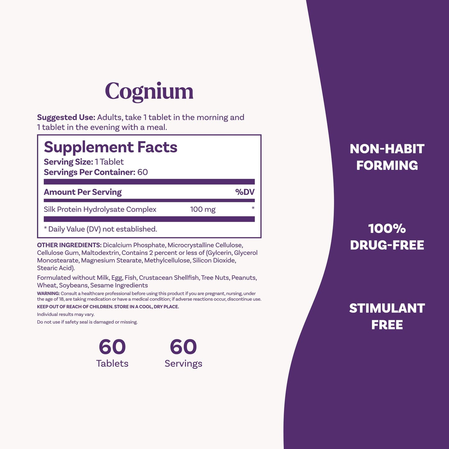 Natrol Cognium Memory, Brain Health Supplements for Adults, Brain Memory Supplements, Enhances Mental Agility in Healthy Adults, - Maple Wellness Supplements