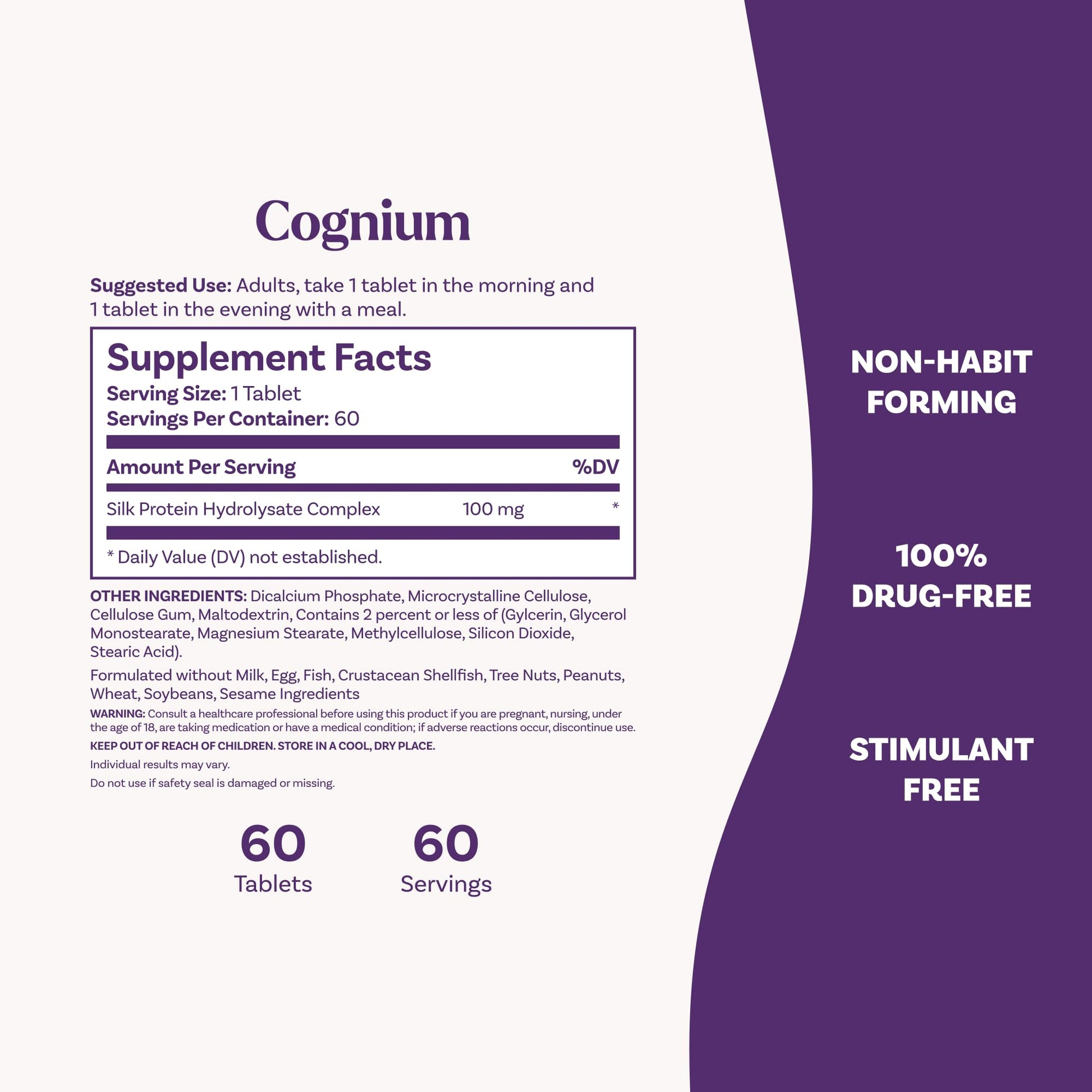 Natrol Cognium Memory, Brain Health Supplements for Adults, Brain Memory Supplements, Enhances Mental Agility in Healthy Adults, - Maple Wellness Supplements