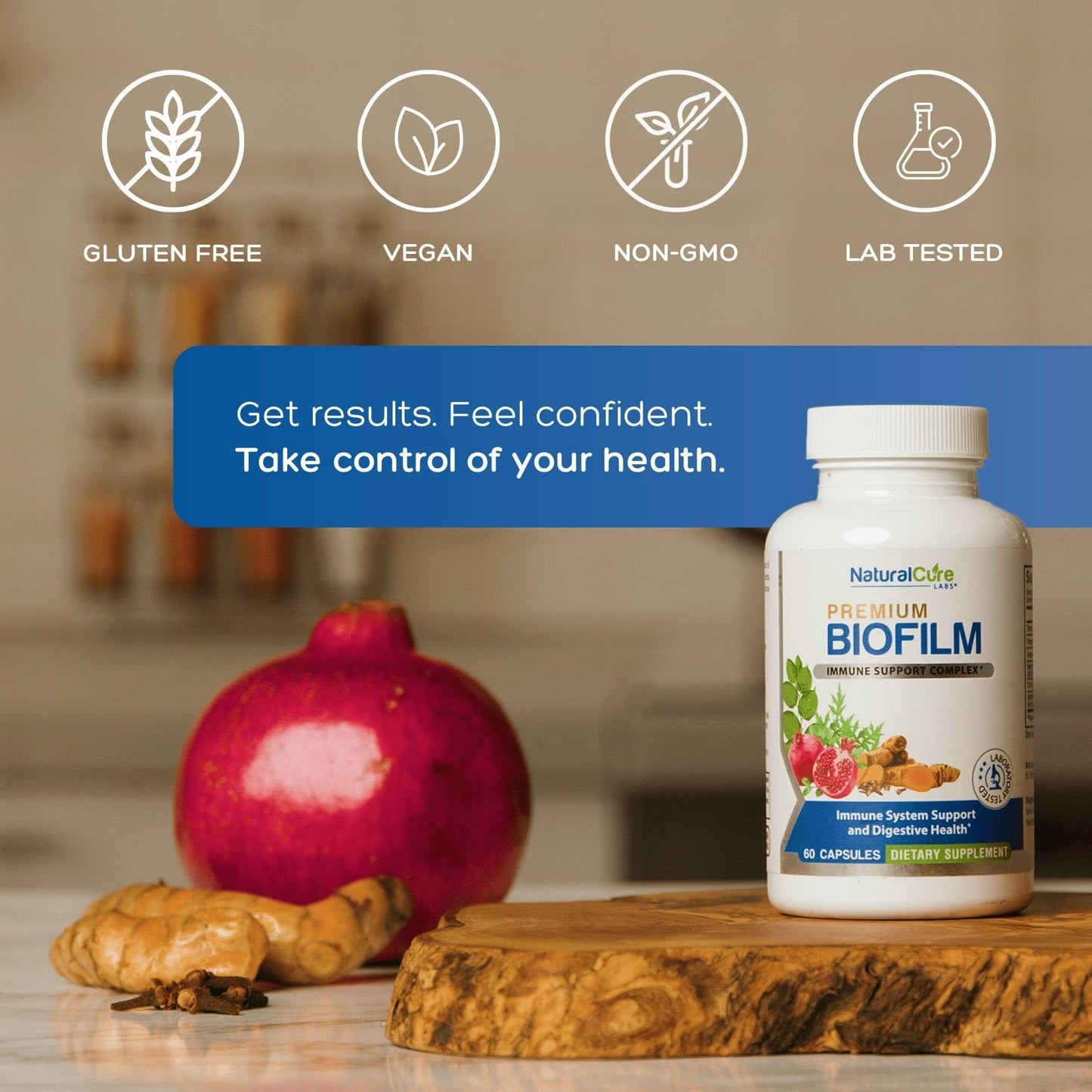 Natural Cure Labs Biofilm Complex – Premium Botanicals & Herbs | Digestive & Immune Wellness Support | Vegan, Non-GMO, Gluten-Free - Maple Wellness Supplements