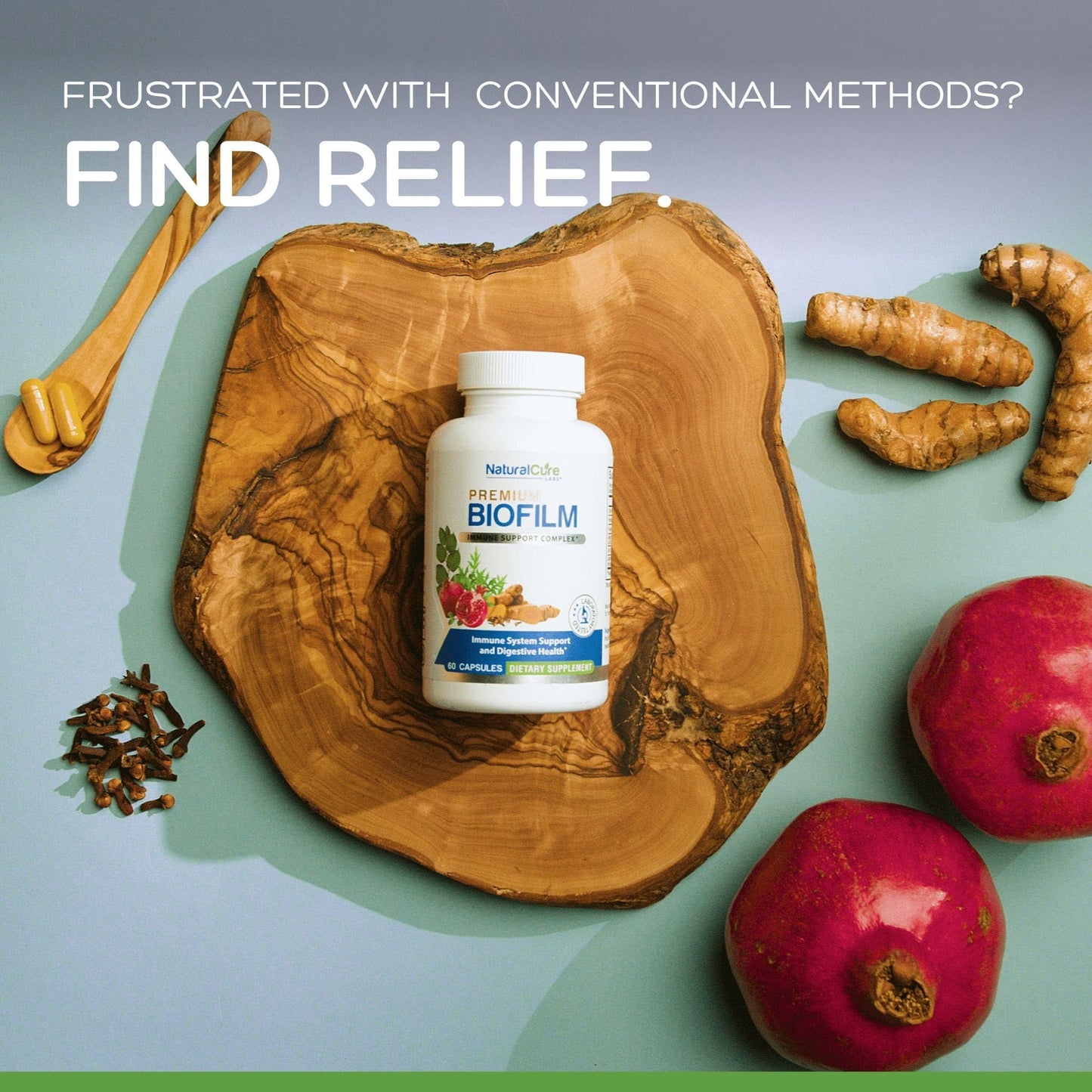 Natural Cure Labs Biofilm Complex – Premium Botanicals & Herbs | Digestive & Immune Wellness Support | Vegan, Non-GMO, Gluten-Free - Maple Wellness Supplements