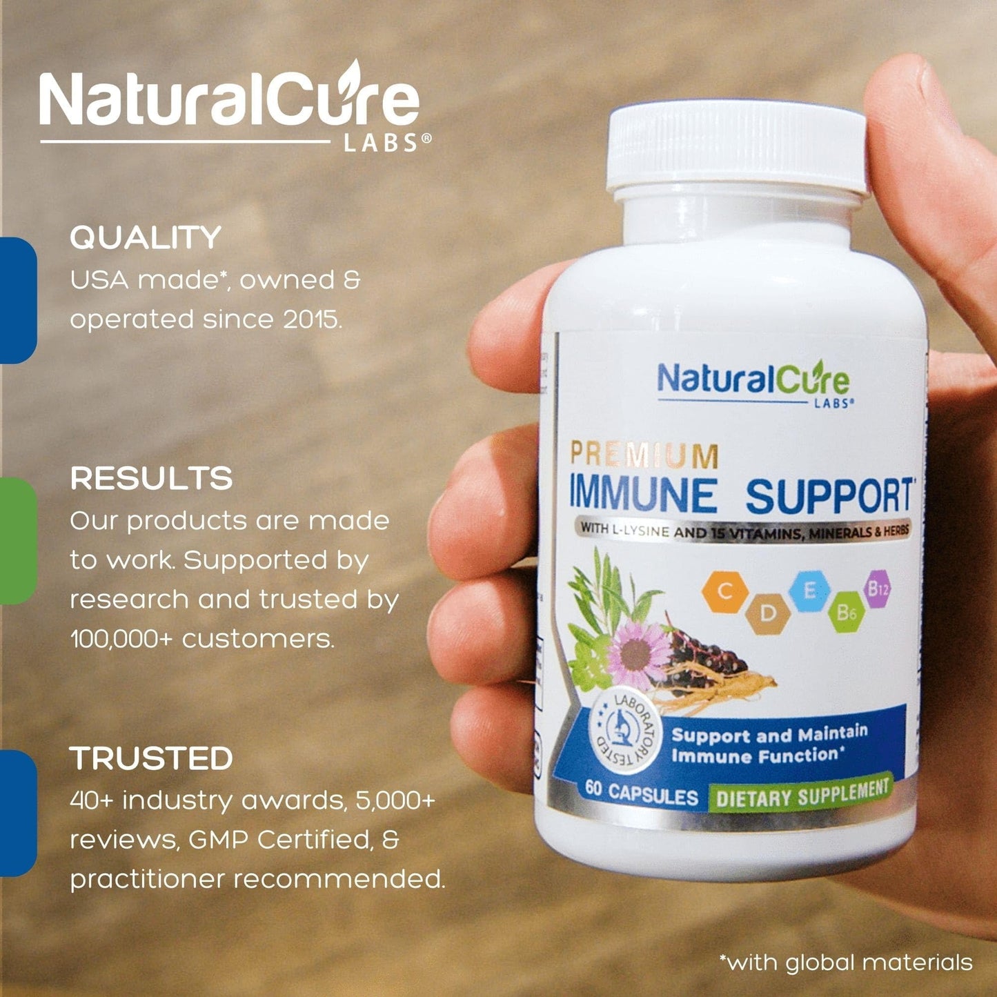 Natural Cure Labs Premium Immune Support - Maple Wellness Supplements