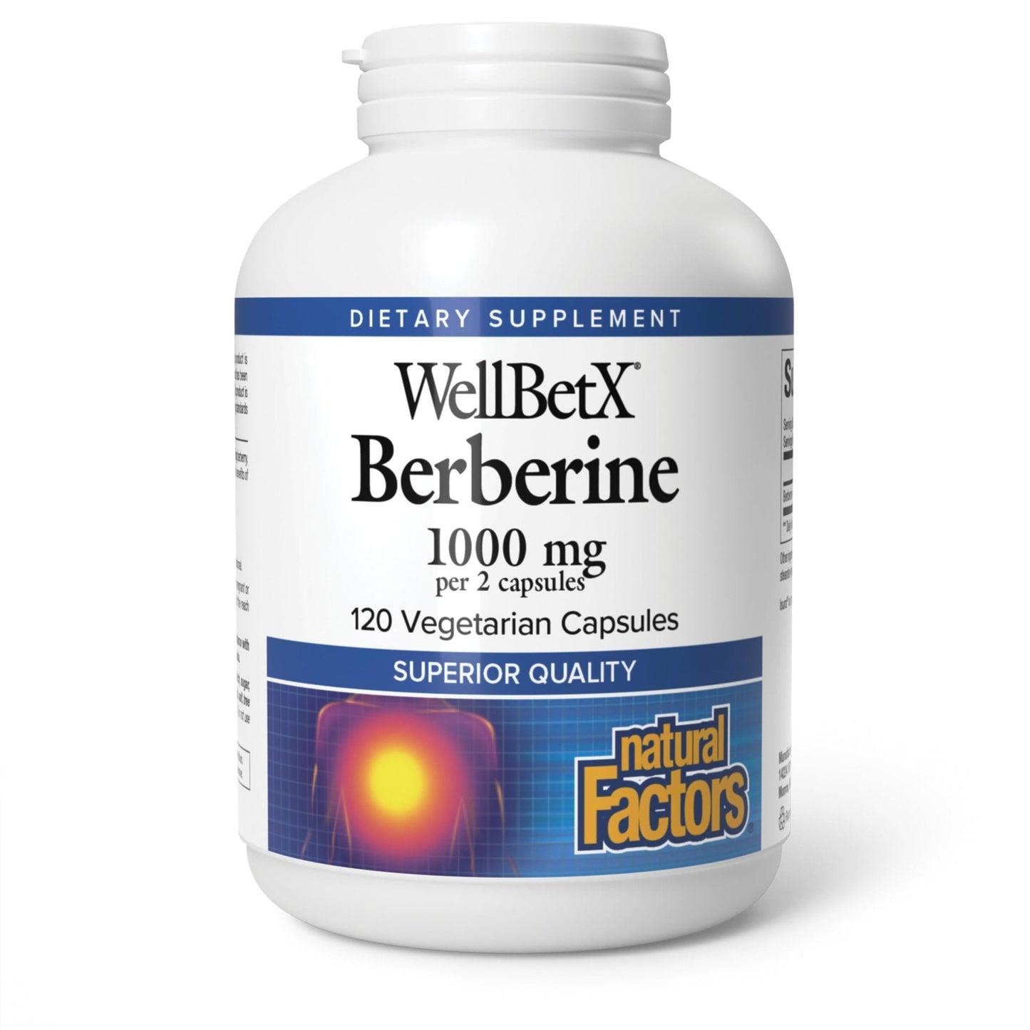 Natural Factors WellBetX Berberine - Daily Supplement Supports Metabolic Health - Formula Supports Healthy Heart - Gluten-Free & Vegan - Maple Wellness Supplements