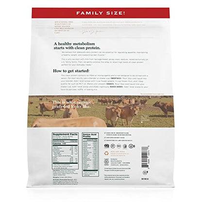 Natural Force Grass Fed Organic Whey Protein Powder – Non GMO Verified, Humane - Maple Wellness Supplements