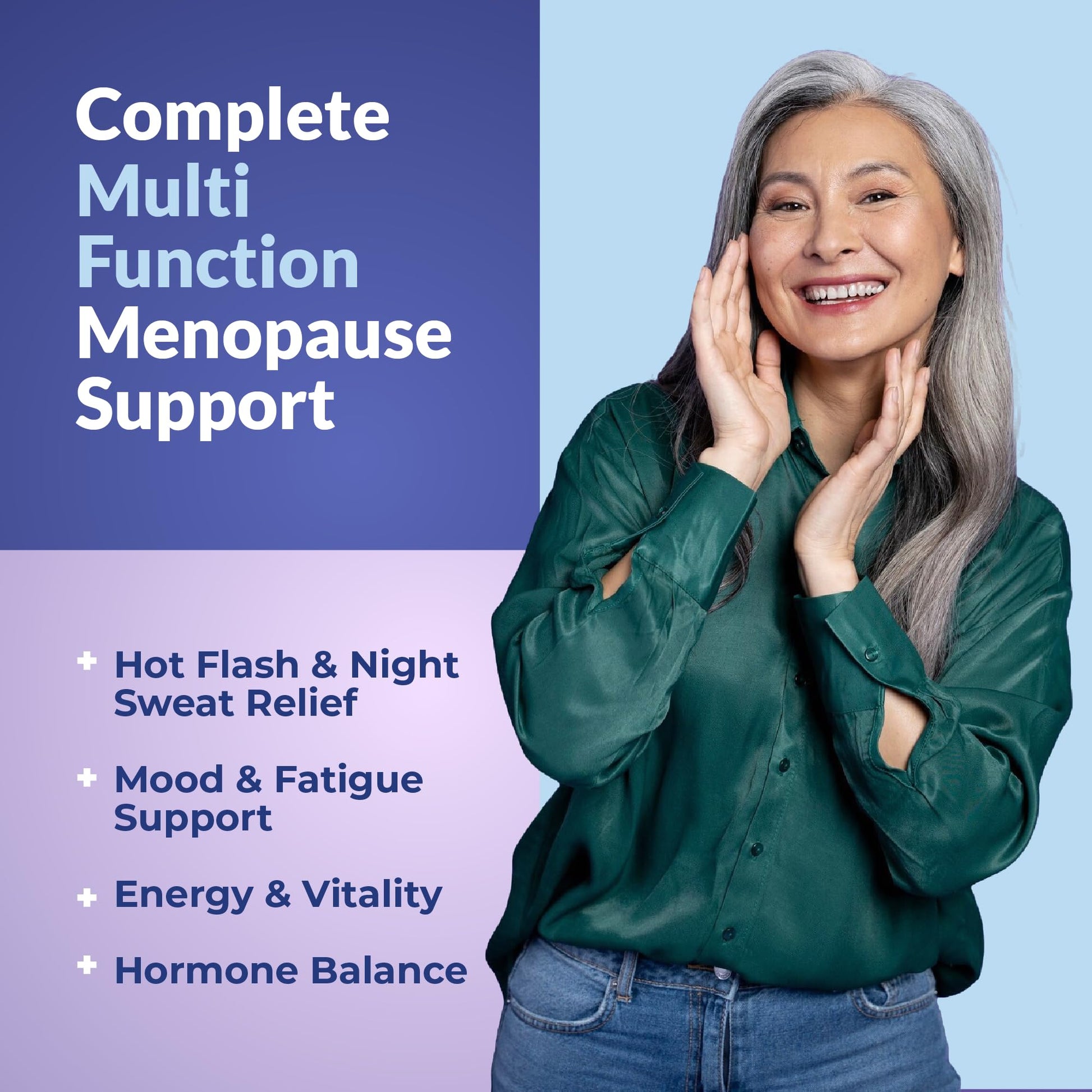 Natural Menopause Supplements for Women - Perimenopause Supplements for Hormonal Balance, Bloating & Mood Swings | Hot Flashes Menopause Relief w/Probiotics & Prebiotics, Black Cohosh & Chasteberry - Maple Wellness Supplements