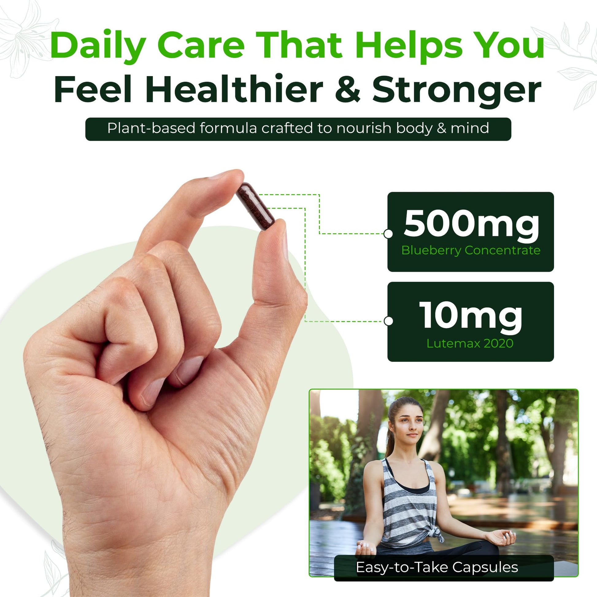 Natural Nutra Ultimate Eye Health Supplement - Bilberry & Blueberry Extract Blend for Day and Night Vision Support, Promotes Color Perception & Eye Clarity - Non-GMO, Vegan - 30 Capsules (Pack of 3) - Maple Wellness Supplements
