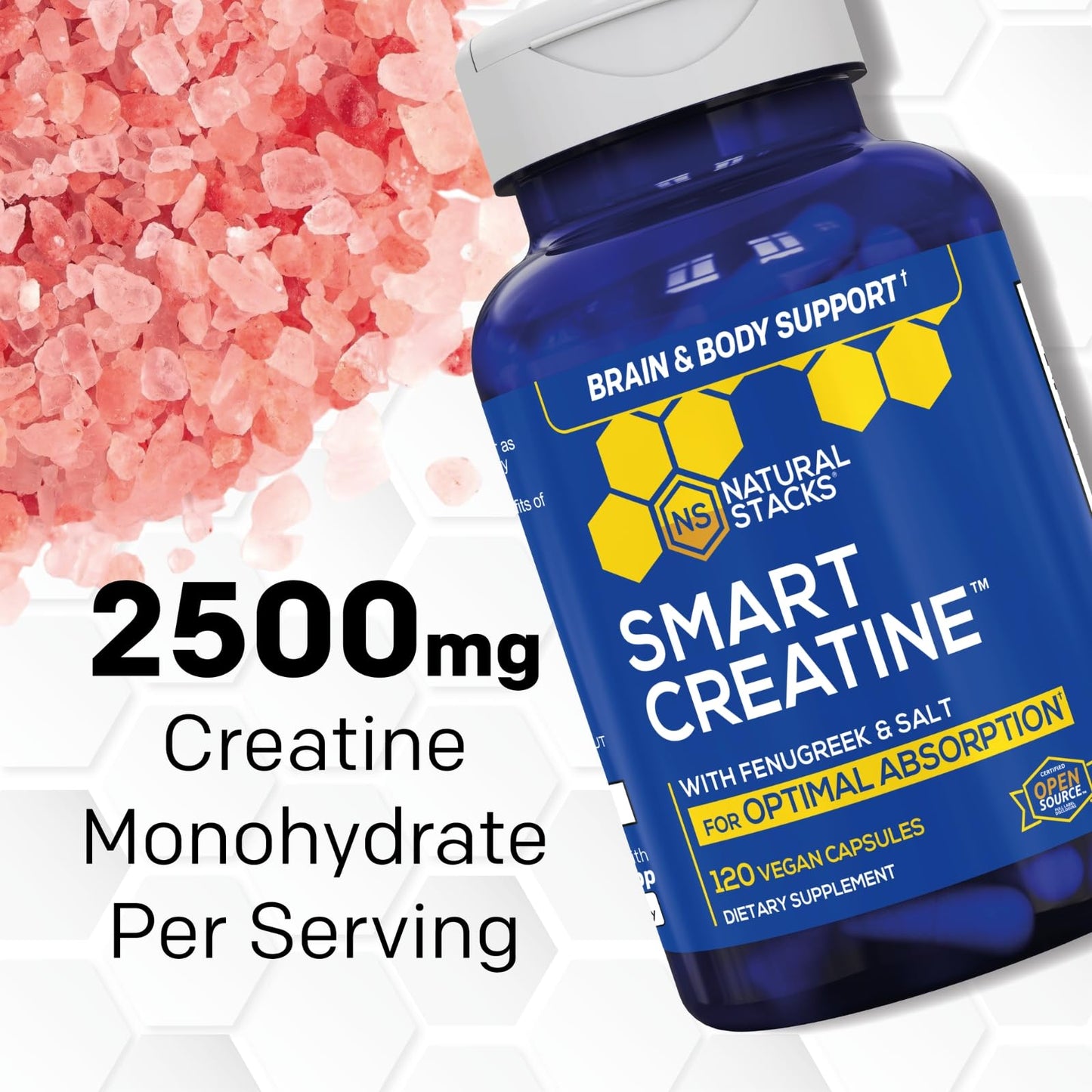 NATURAL STACKS Creatine Monohydrate & Magtech Hydrate Bundle - 2500mg Creatine + 200mg Elemental Magnesium Per Serving - Supports Hydration, Brain Health & Endurance - 44 Total Servings - Maple Wellness Supplements