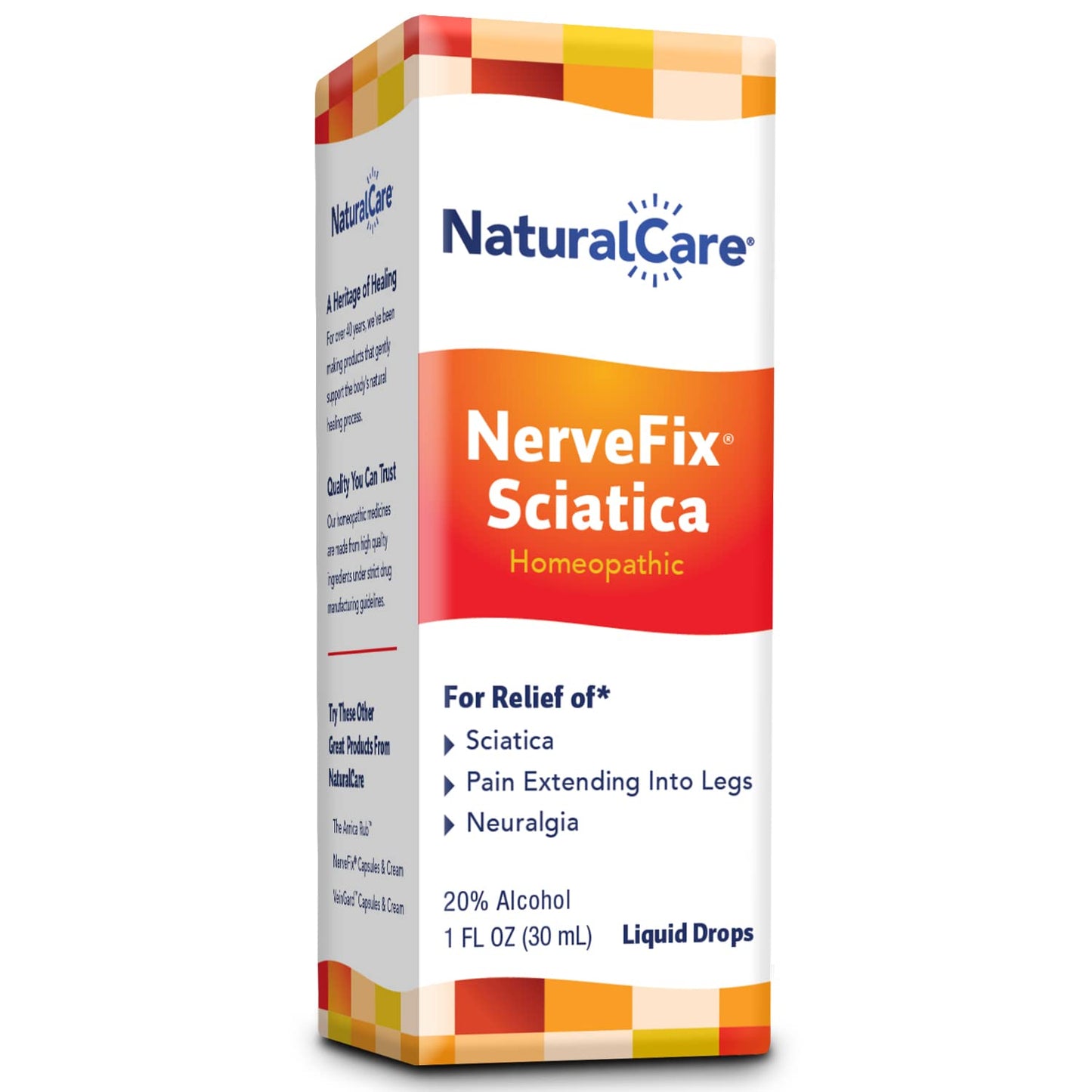 NaturalCare Pain Relief NerveFix Sciatica Neuralgia, 1 oz Liquid Natra Bio - Maple Wellness Supplements