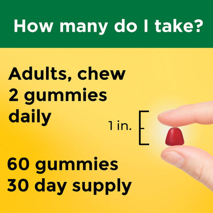 Nature Made Extra Strength Vitamin B12 Gummies 3000 mcg per serving, B12 Vitamins for Energy Metabolism Support, 60 Gummy Vitamins, 30 Day Supply - Maple Wellness Supplements