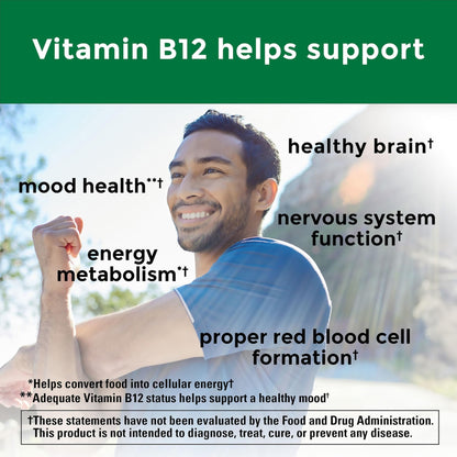 Nature Made Extra Strength Vitamin B12 Gummies 3000 mcg per serving, B12 Vitamins for Energy Metabolism Support, 60 Gummy Vitamins, 30 Day Supply - Maple Wellness Supplements