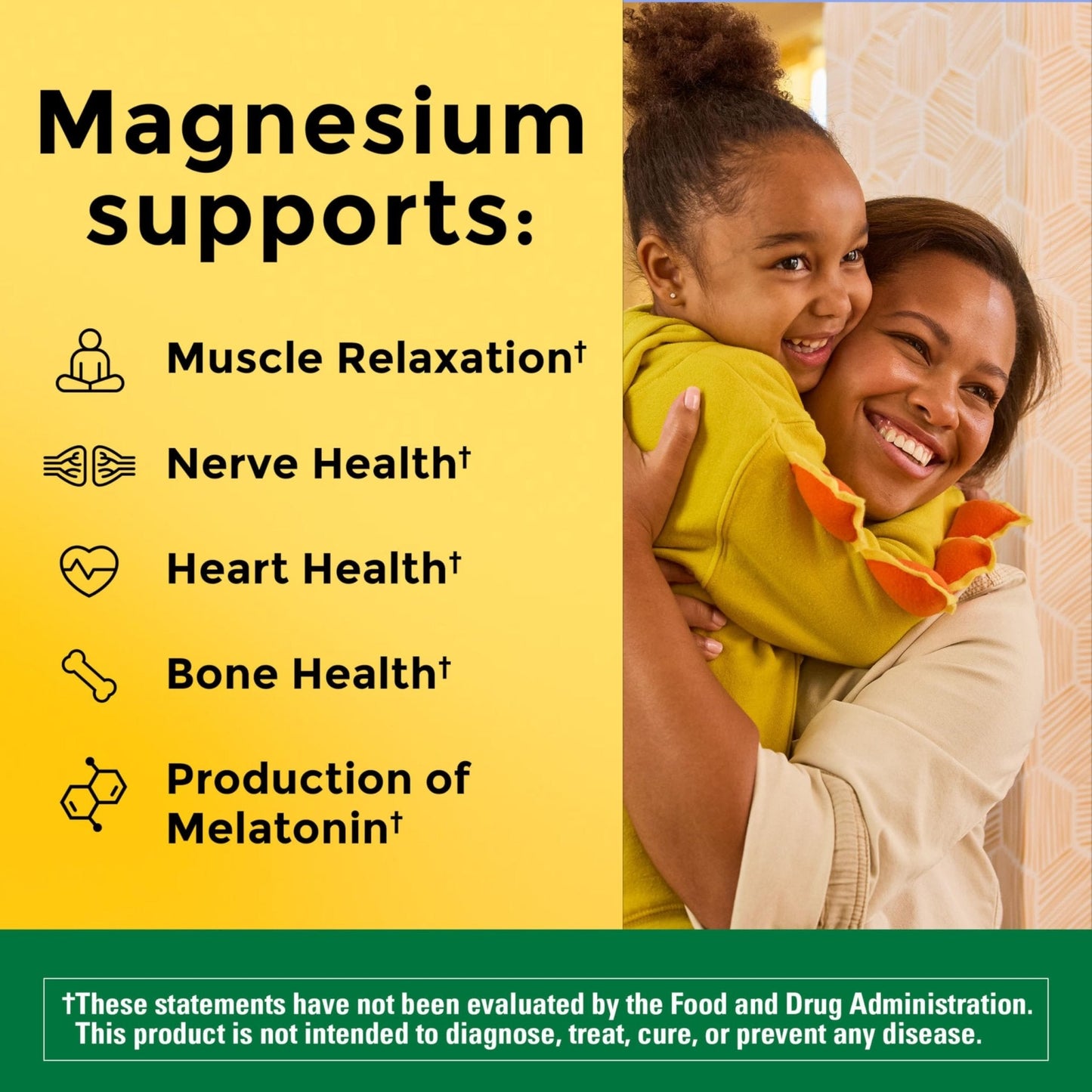 Nature Made Magnesium Complex Supplement with Vitamin D & Zinc for Immune Support, Magnesium Glycinate, Malate, Citrate & Oxide for Muscle, Nerve, Heart & Bone Support, 60 Capsules, 30 Day Supply - Maple Wellness Supplements