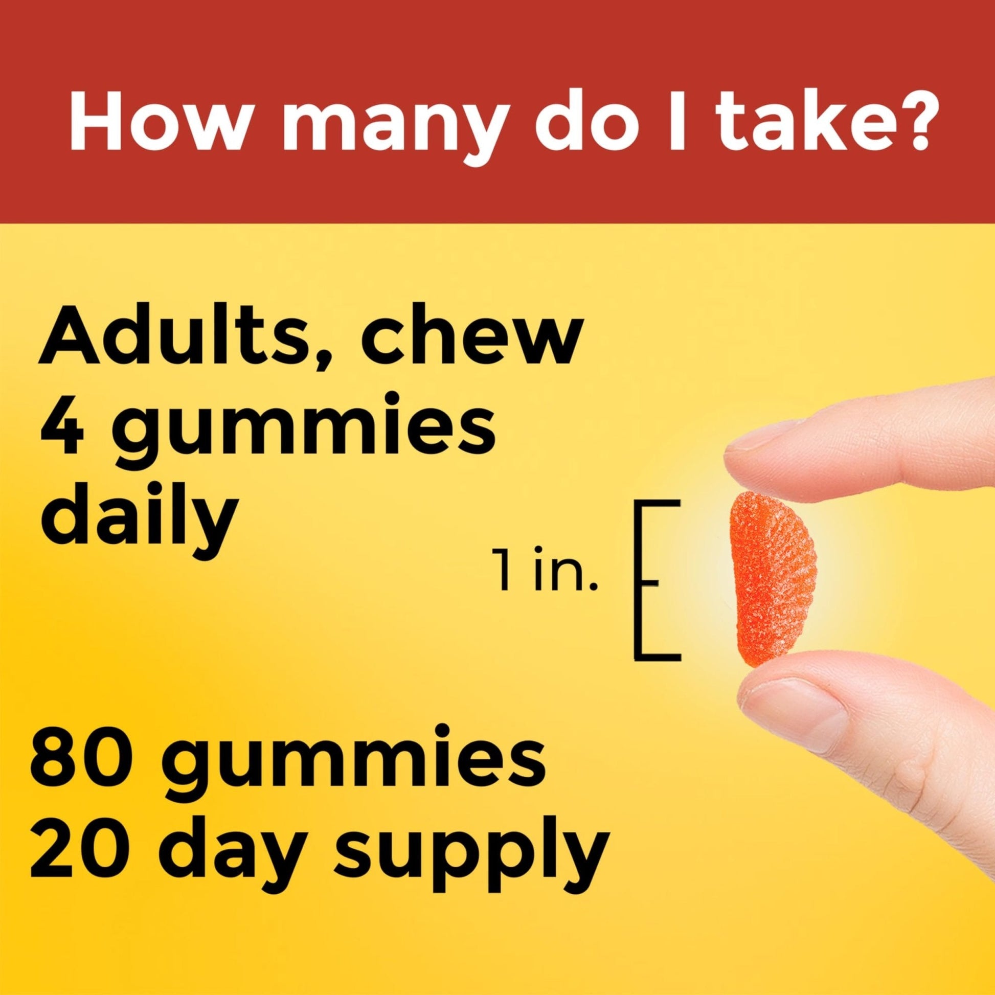 Nature Made Maximum Strength Dosage Vitamin C 1000mg per Serving, Immune Support Vitamin C Gummies for Adults, 80 Gummies, 20 Day Supply - Maple Wellness Supplements