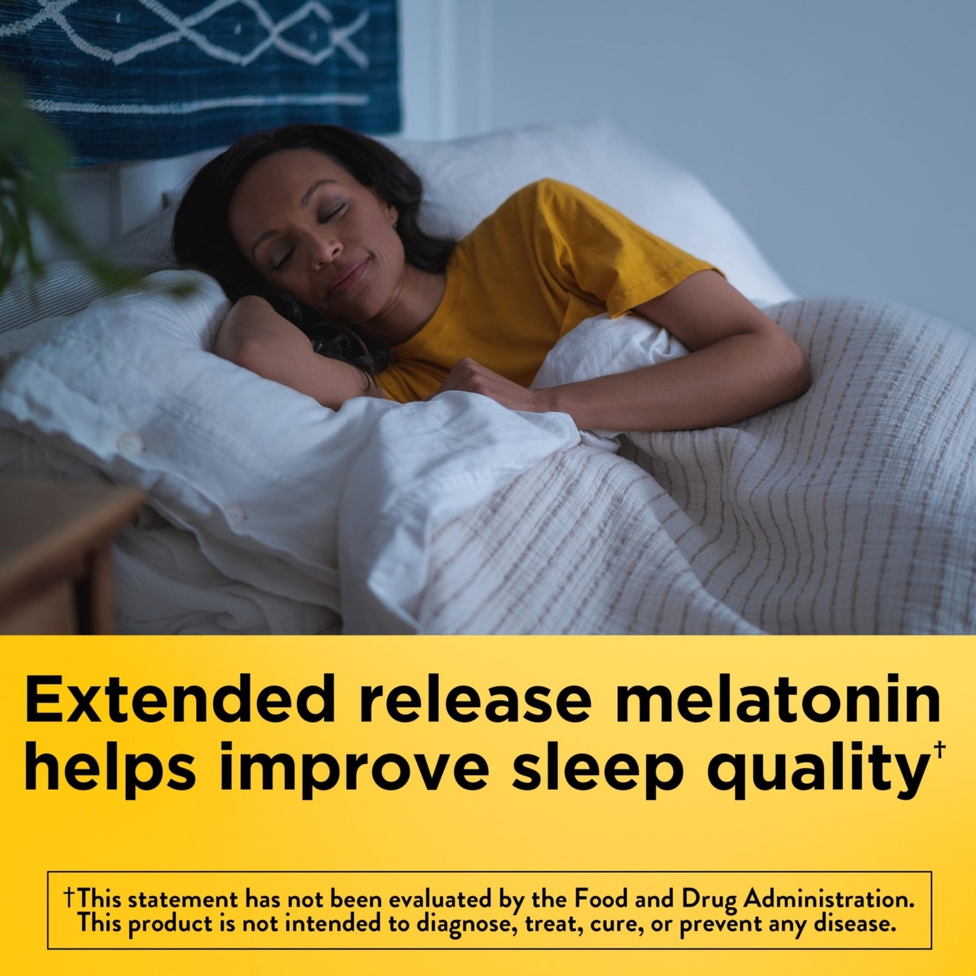 Nature Made Melatonin 4mg Extended Release Tablets, Sleep Supplements for Adults, 100% Drug Free Sleep Aid, 90 Count, 90 Day Supply - Maple Wellness Supplements