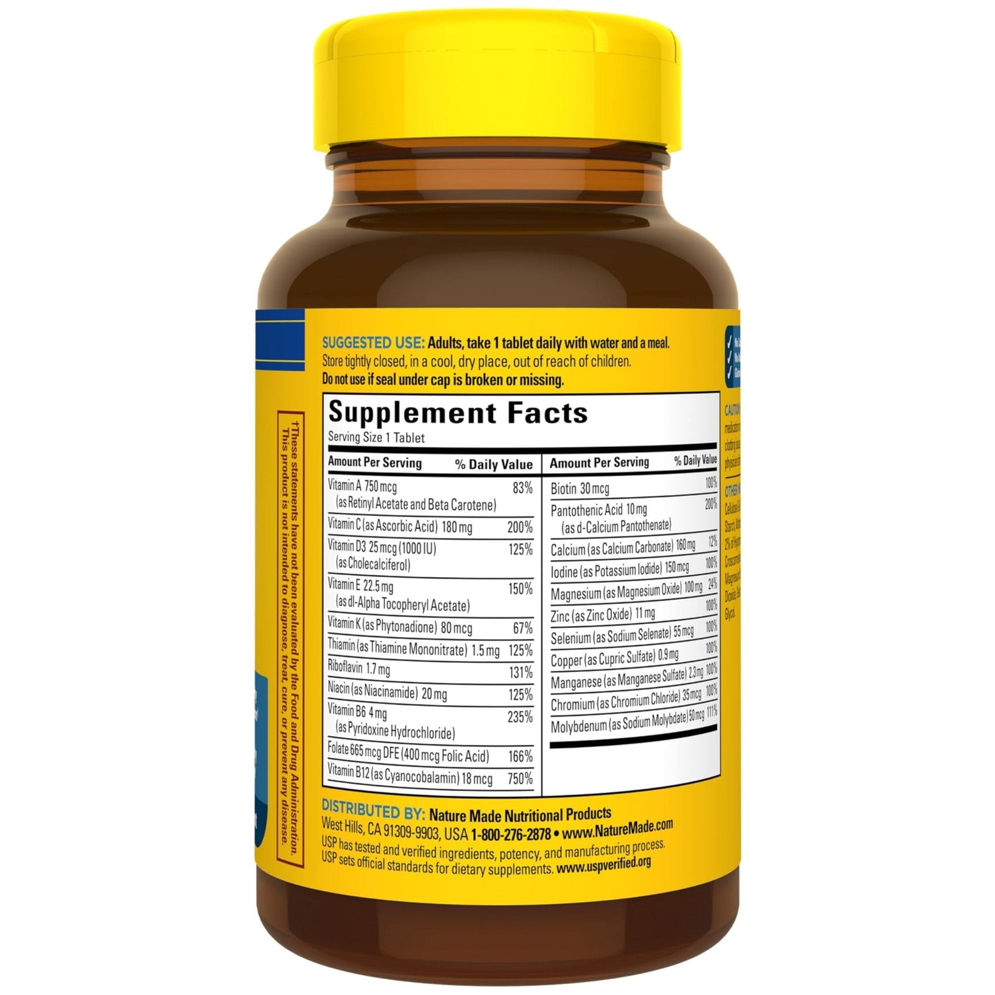 Nature Made Multivitamin for Him, Mens Multivitamins with No Iron, Daily Nutritional Support, Nature Made Multi Mens Vitamins & Minerale - Maple Wellness Supplements