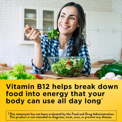 Nature Made Vitamin B12 Gummies 1000 mcg per serving, Dietary Supplement for Energy Metabolism Support, B12 Vitamins - Maple Wellness Supplements