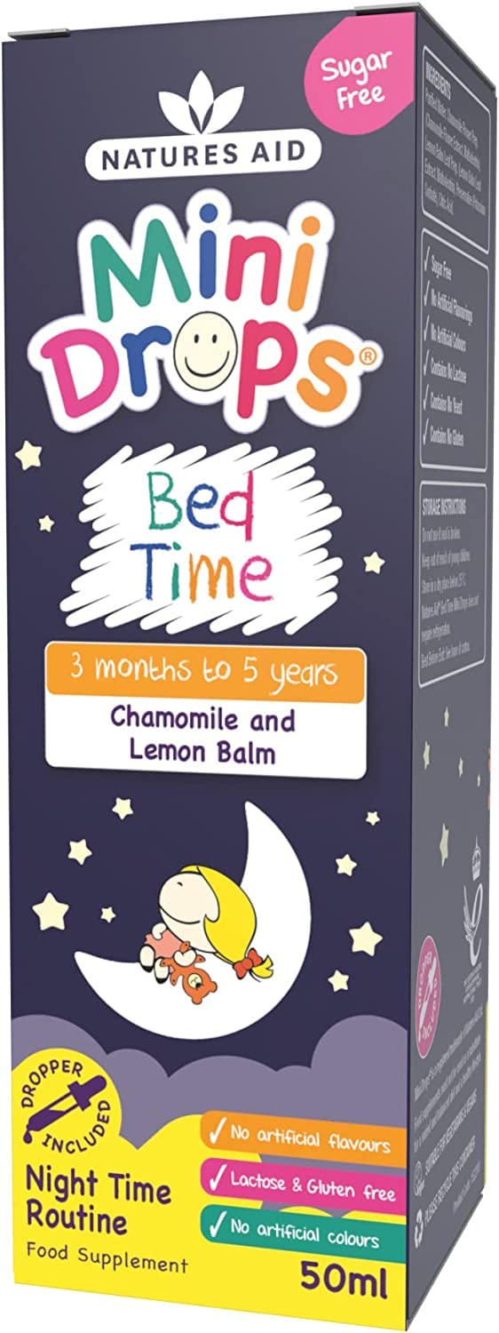 Natures Aid Bed Time Mini Drops for Children 3 Months - 5 Years, 50ml - Maple Wellness Supplements