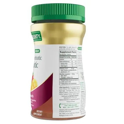 Nature’s Bounty Pre + Pro + Postbiotic Gummies for Digestive Health, Immune Support - Probiotic Gummies for Gut Health, Tropical Mango Flavor, 30 Ct - Maple Wellness Supplements