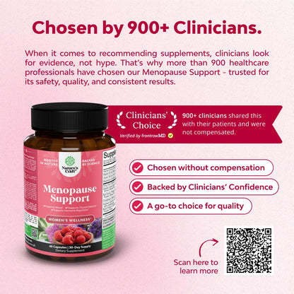 Natures Craft Complete Herbal Menopause Supplement for Women - Female Hormone Balance Capsules for Night Sweats Hot Flashes & Mood Swings with Dong Quai - Maple Wellness Supplements