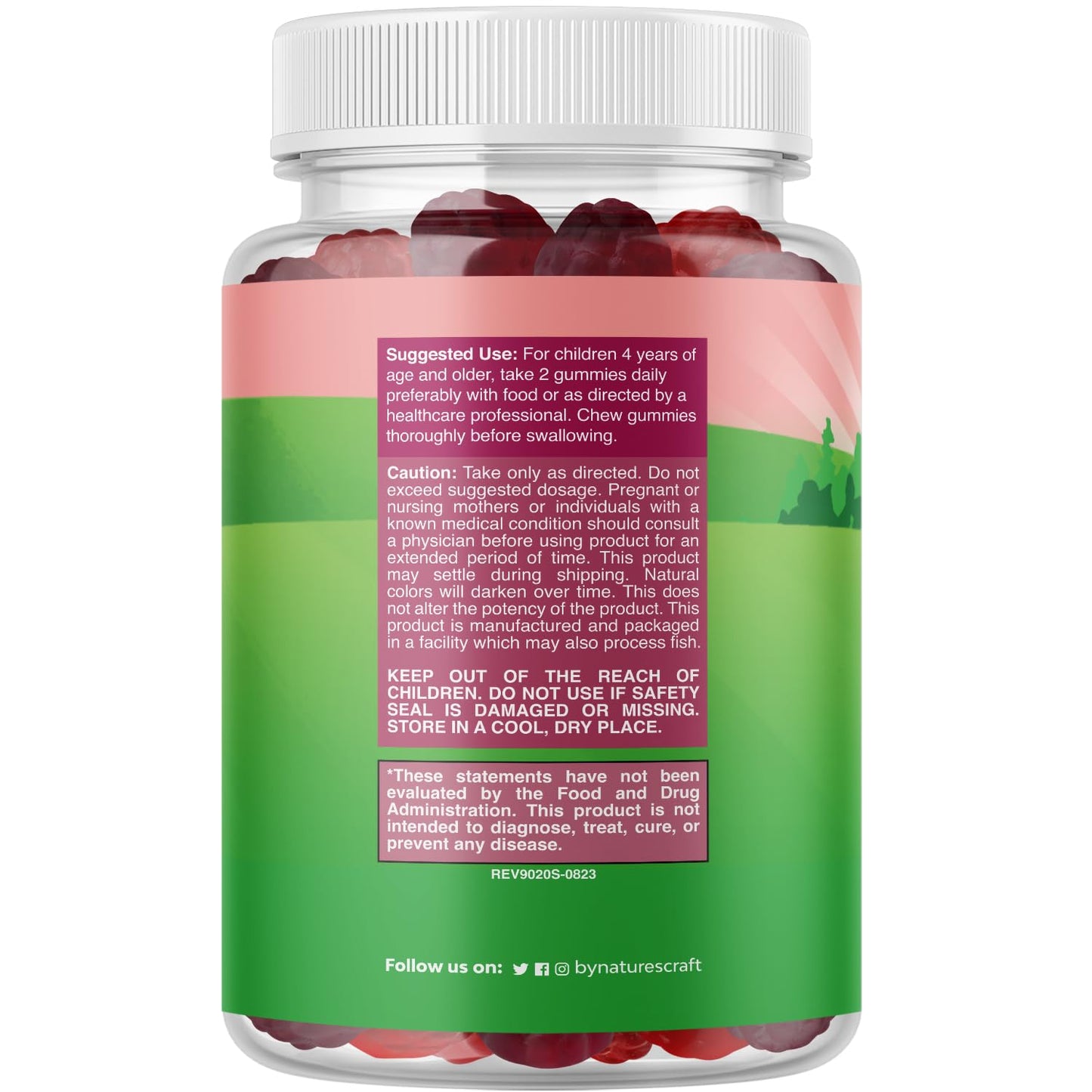 Natures Craft High Prebiotic Fiber Gummies for Kids - Dietary Fiber Supplements for Digestion & Constipation - Chicory Root Kids Immune Gummies - Non-GMO - Maple Wellness Supplements