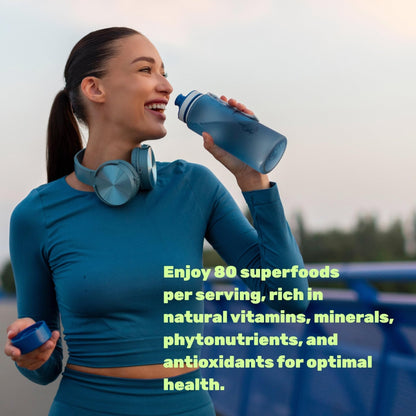 Nature’s Fruits & Veggies Supplement, 240 Veggie Capsules – 80 Whole Food Superfoods for Daily Balance – 40 Fruits with 40 Vegetables and Greens – Non-GMO, Gluten Free - Maple Wellness Supplements