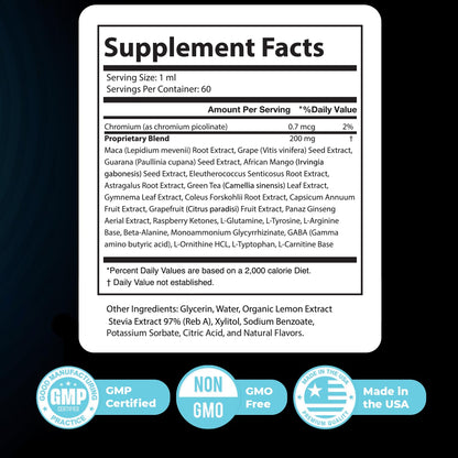 Nature’s NutriWave Audifort Drops – Herbal Liquid Supplement with Grape Seed & Panax Ginseng – Non-GMO, Easy-to-Take, Made in the USA – 60 Servings, 1 Month Supply - Maple Wellness Supplements