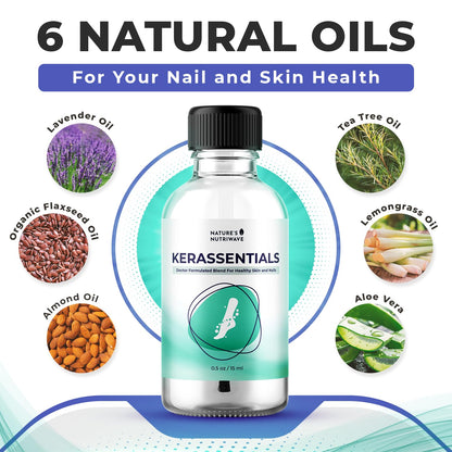 Nature’s NutriWave Kerassentials Oil, 8-IN-1 Plant-Based Formula, Natural Ingredients | Made in USA, No Stimulants - Maple Wellness Supplements