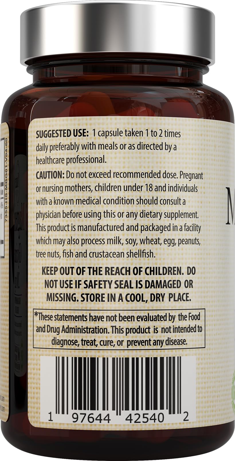 Nature’s Potent Magnesium Glycinate 200mg | High Absorption Chelated Magnesium | Sleep, Calm & Muscle Cramp Support | Vegan Supplement | 60 Capsules - Maple Wellness Supplements