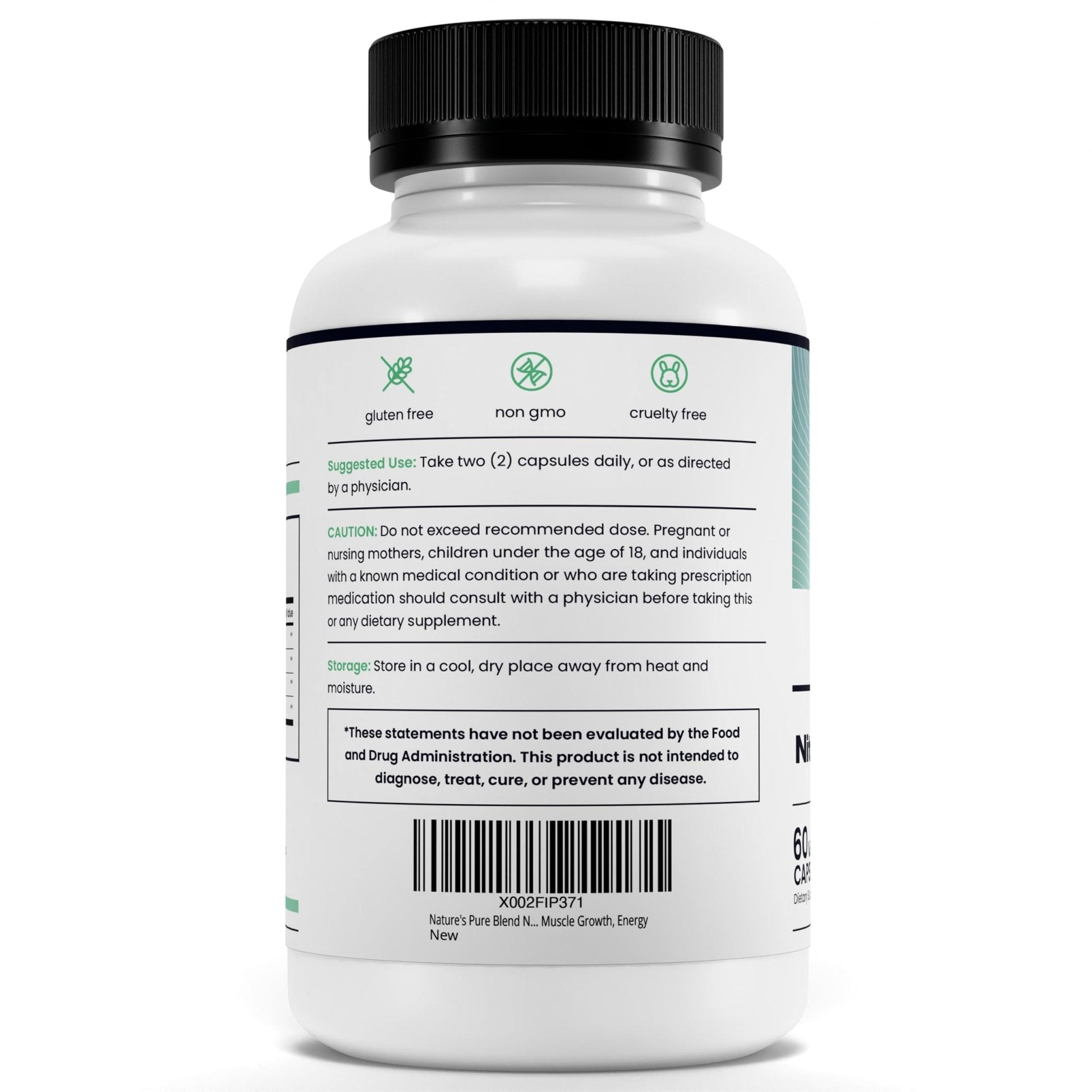 Nature's Pure Blend Nitric Oxide Supplements for Men – L-Arginine L-Citrulline – Heart Support & Flow Circulation Booster – 1500MG L Arginine and L Citrulline, Preworkout, Bodybuilding - Maple Wellness Supplements
