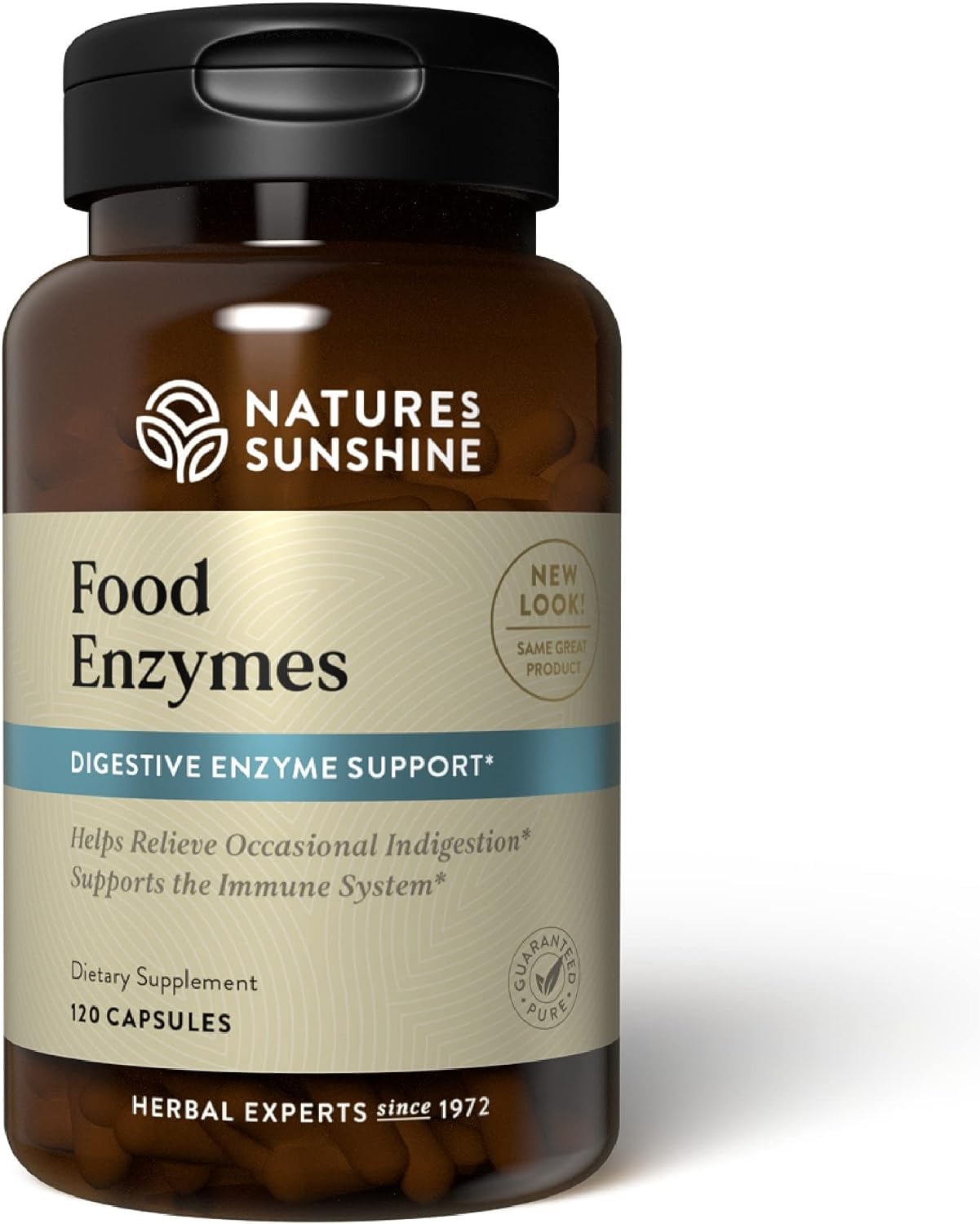 Nature's Sunshine Food Enzymes - Digestive Support with Prebiotics and Probiotics for Gut Health - Digestive Enzyme Supplement for Digestive Health - Maple Wellness Supplements