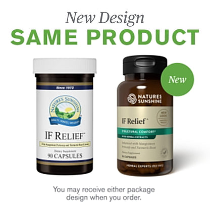 Nature's Sunshine IF Relief, 90 Capsules | Powerful Combination of Herbs That May Support The Body's Natural Process for Dealing with Muscle Pain Following Exercise - Maple Wellness Supplements