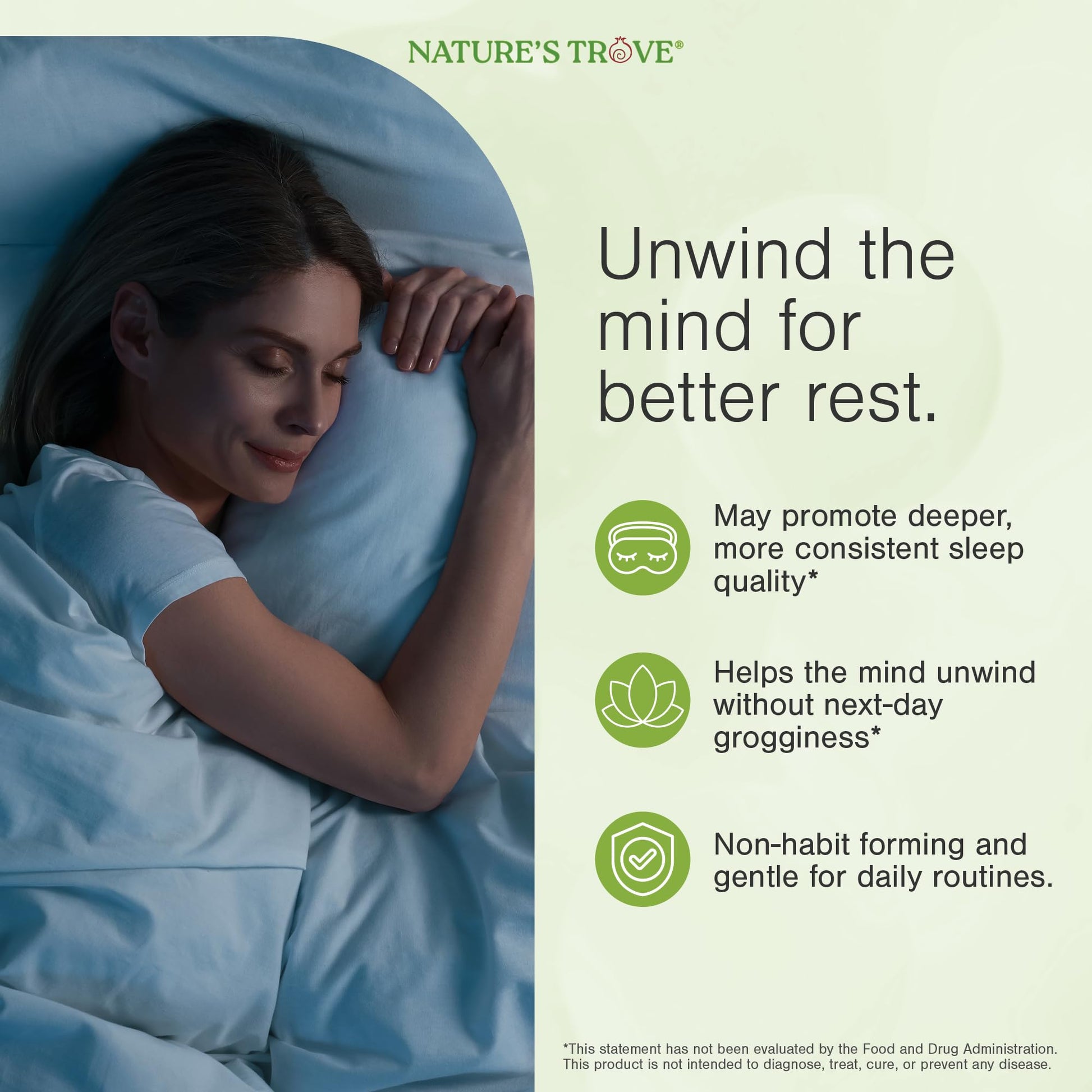 Nature's Trove L-Theanine 200mg Super Value Size - 365 Vegetarian Capsules - Maple Wellness Supplements