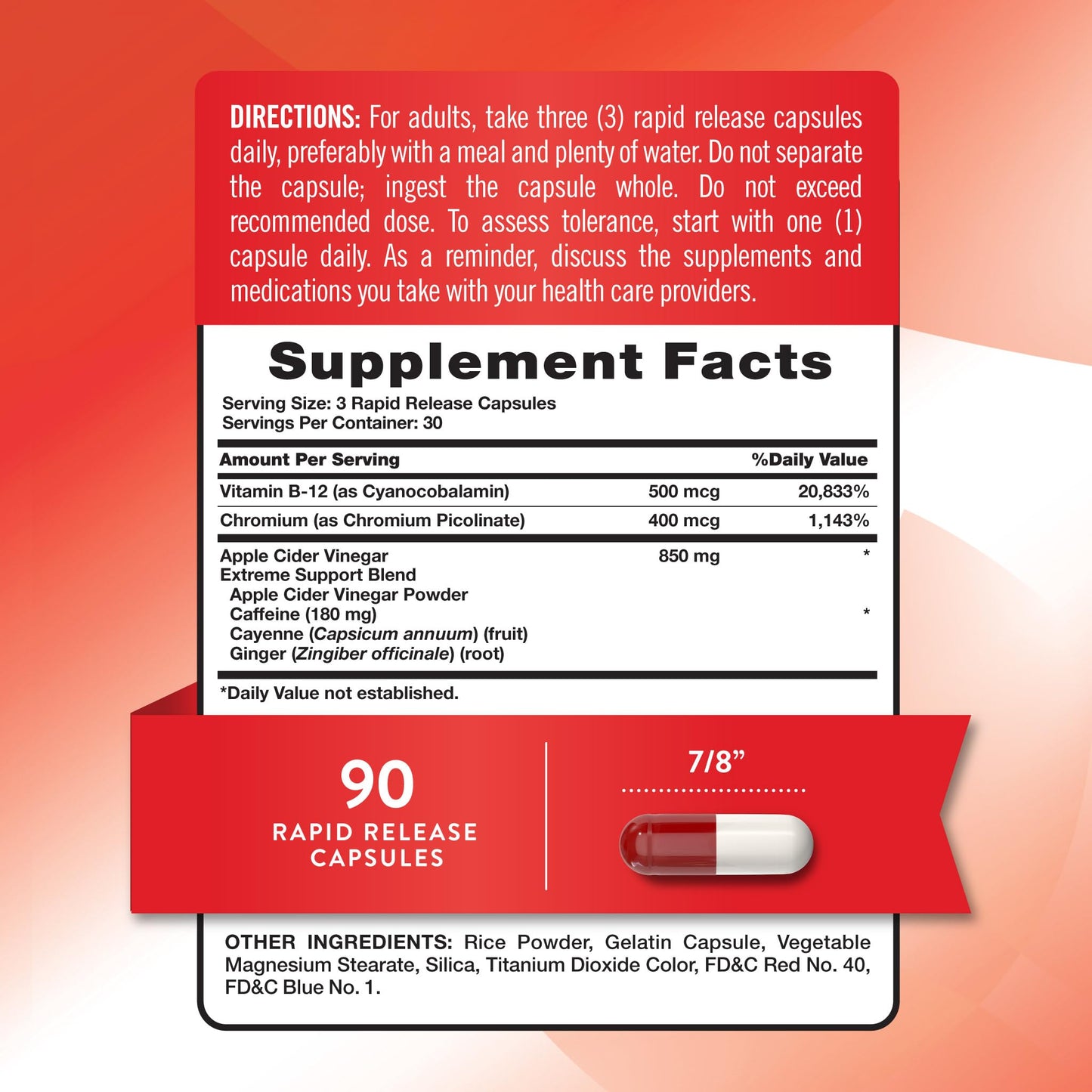 Nature's Truth Apple Cider Vinegar Pills | 90 Capsules | Non-GMO & Gluten Free Supplement - Maple Wellness Supplements