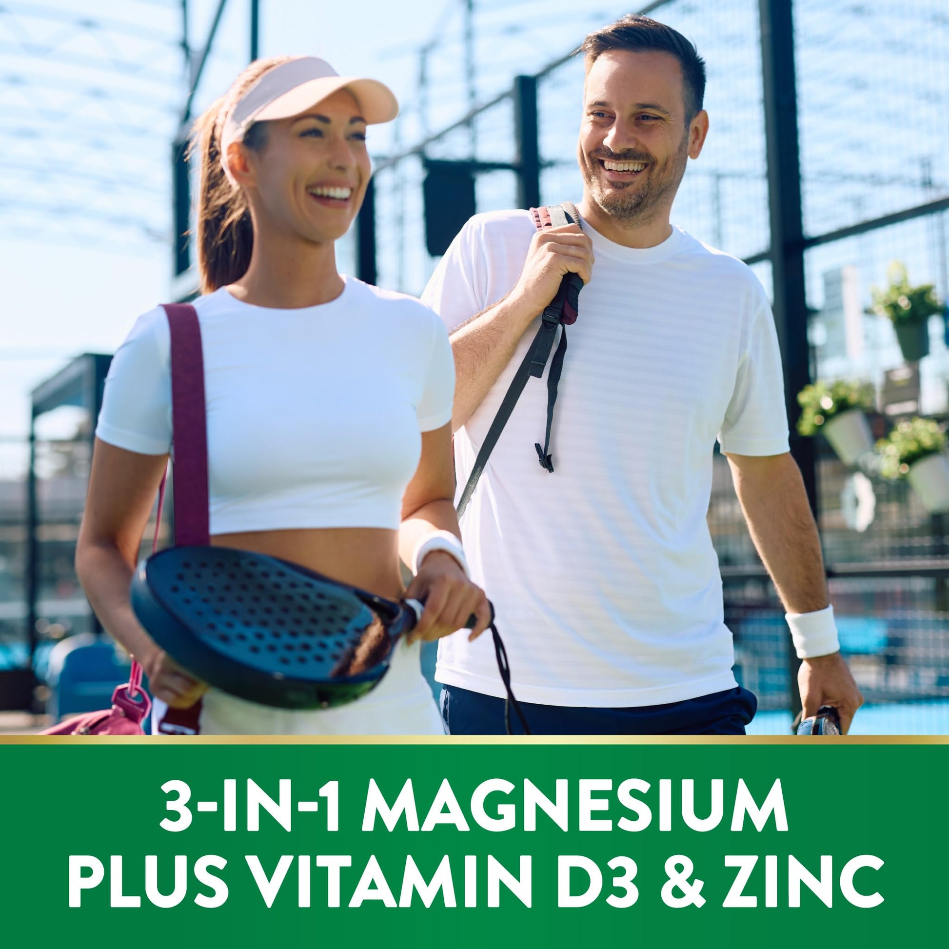 Nature's Truth Triple Magnesium Complex Supplement | 60 Capsules | Glycinate, Citrate & Malate | with D3 & Zinc | Vegetarian, Non-GMO, & Gluten Free - Maple Wellness Supplements