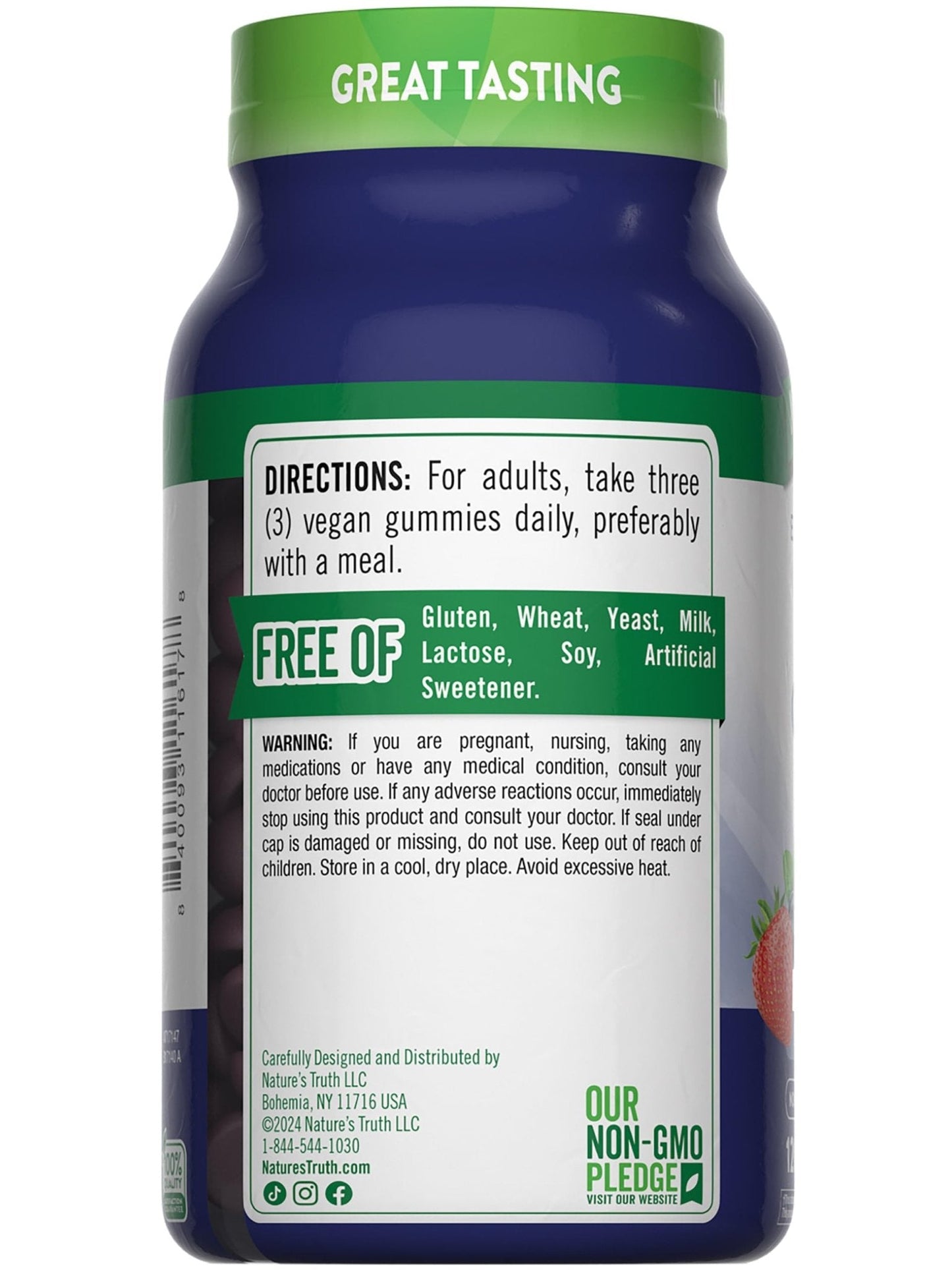 Nature's Truth Zinc Gummies for Adults | 50mg | 120 Count | Vegan, Non-GMO & Gluten Free Supplement | Mixed Berry Flavor - Maple Wellness Supplements