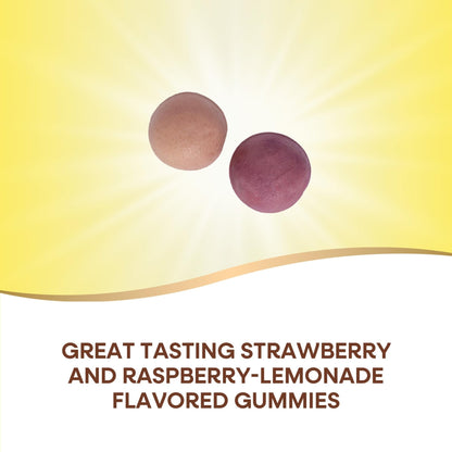 Nature’s Way Alive! Chewable Calcium Gummies with Vitamin D3, Daily Supplement Supports Healthy Bones and Teeth, and Muscle Function*, Strawberry and Raspberry - Maple Wellness Supplements