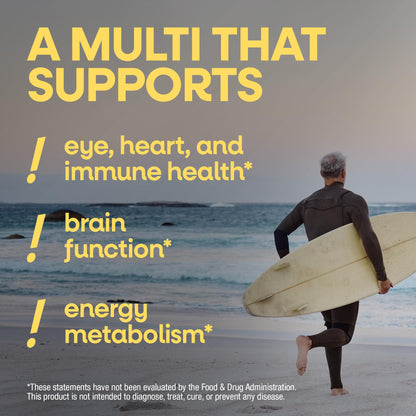 Nature’s Way Alive! Men’s 50 Plus Multivitamin Gummy, Daily Chewable Multivitamins for Men with B-Vitamins, Vitamin D3 & Zinc, Supports Heart - Maple Wellness Supplements
