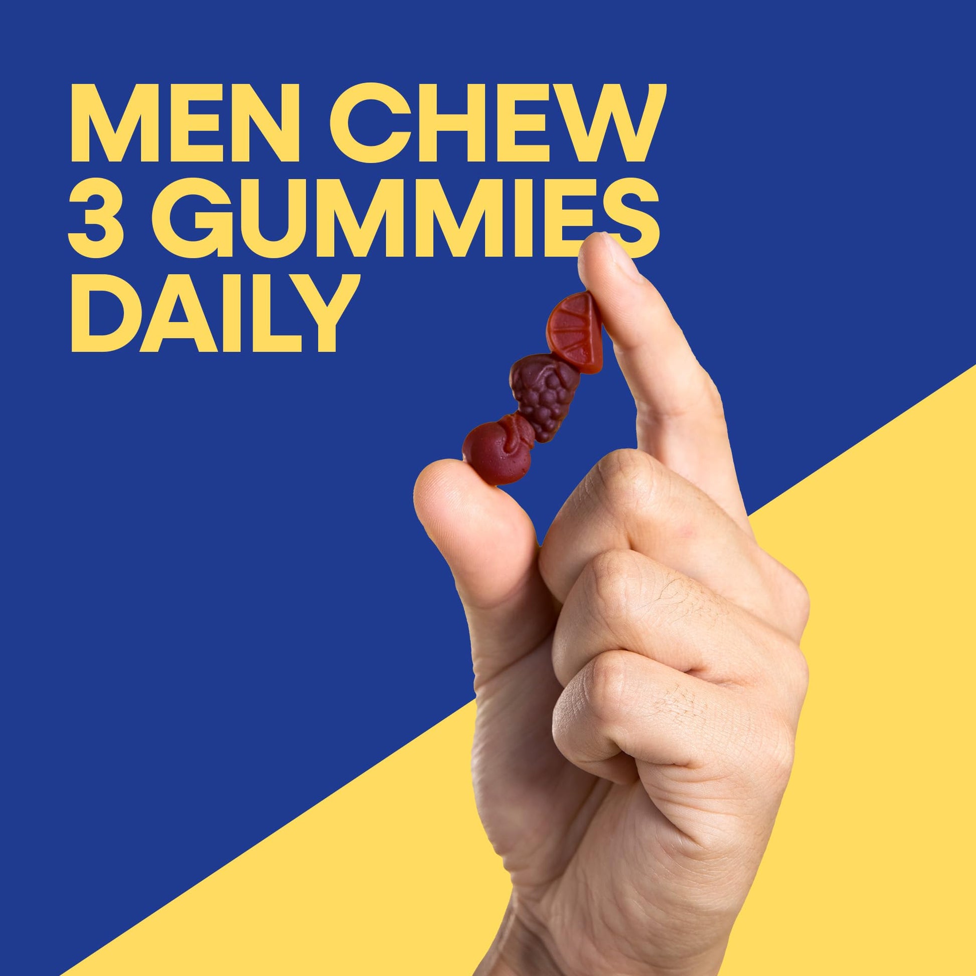 Nature’s Way Alive! Men’s 50 Plus Premium Gummy Multivitamin, Supports Healthy Heart, Brain & Muscle Function with High Potency B-Vitamins, Vitamin A, C, D3 - Maple Wellness Supplements