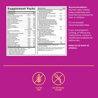 Nature’s Way Alive! Ultra Potency Multivitamin for Women 50 Plus, Complete High Potency Formula with Vitamin D3, C, E, Methylated B12, Supports, - Maple Wellness Supplements