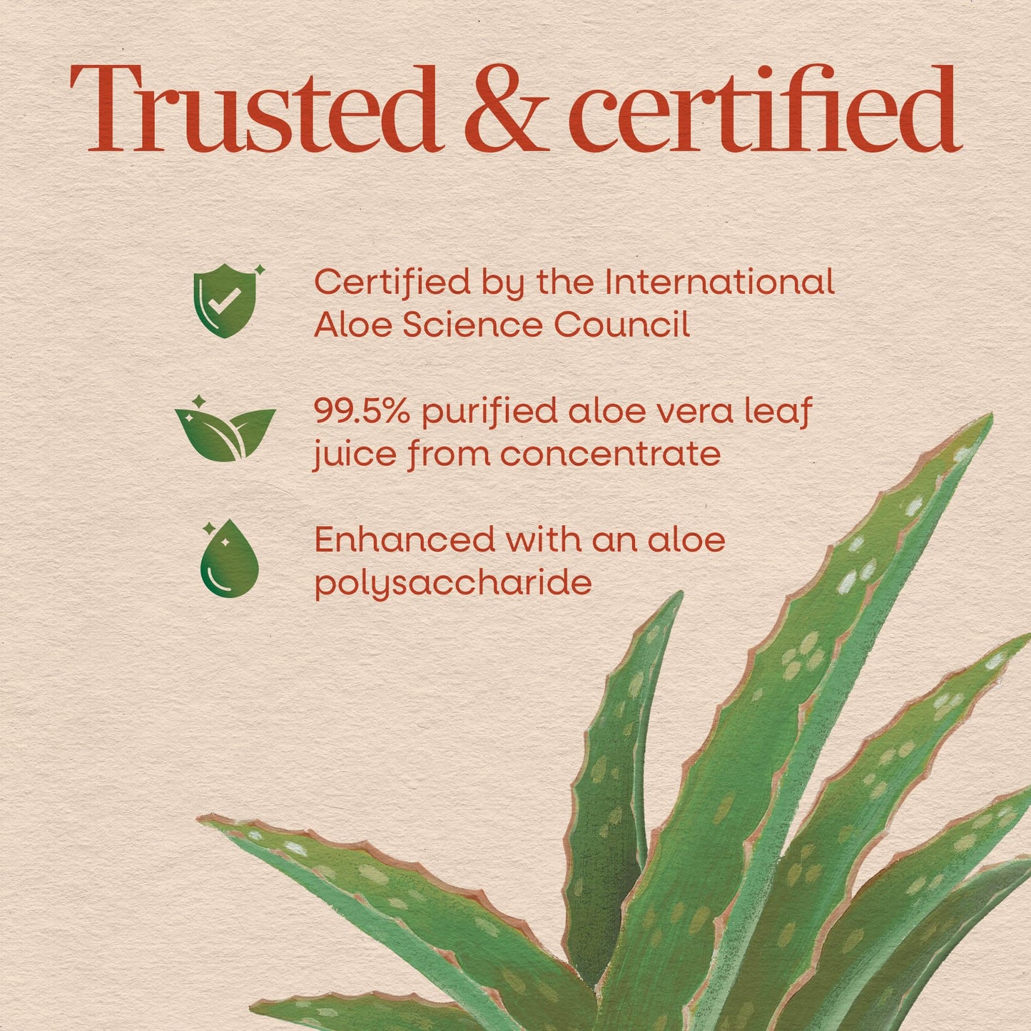 Nature’s Way Aloe Vera Leaf Juice, Flavorless Juice 99.5% Purified from Concentrate, Certified by The International Aloe Science Council, - Maple Wellness Supplements