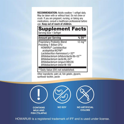 Nature's Way Complete Probiotic Pearls, Supports Digestive Balance*, 1 Billion Live Cultures, Supplement for Men and Women, No Refrigeration Required, 30 softgels - Maple Wellness Supplements