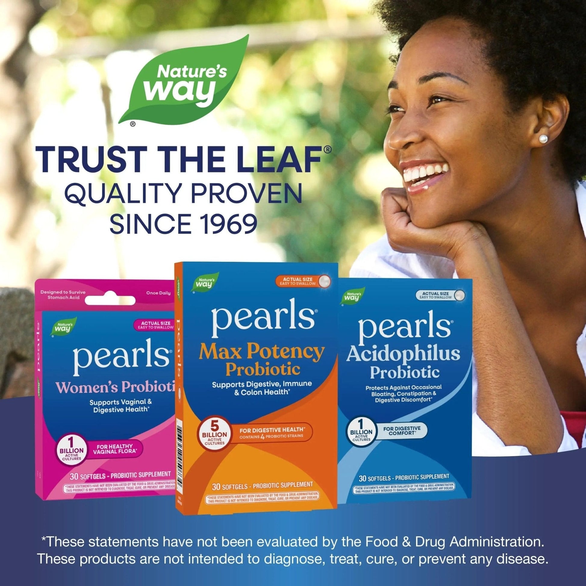 Nature's Way Pearls Max Potency Probiotic for Men and Women, Supports Digestive, Immune, Colon Health*, 5 Billion Live Cultures, No Refrigeration Required, 30 Softgels - Maple Wellness Supplements
