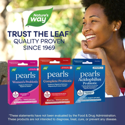 Nature's Way Probiotic Pearls Complete, 1 Billion Live Cultures, 90 Softgels - Maple Wellness Supplements
