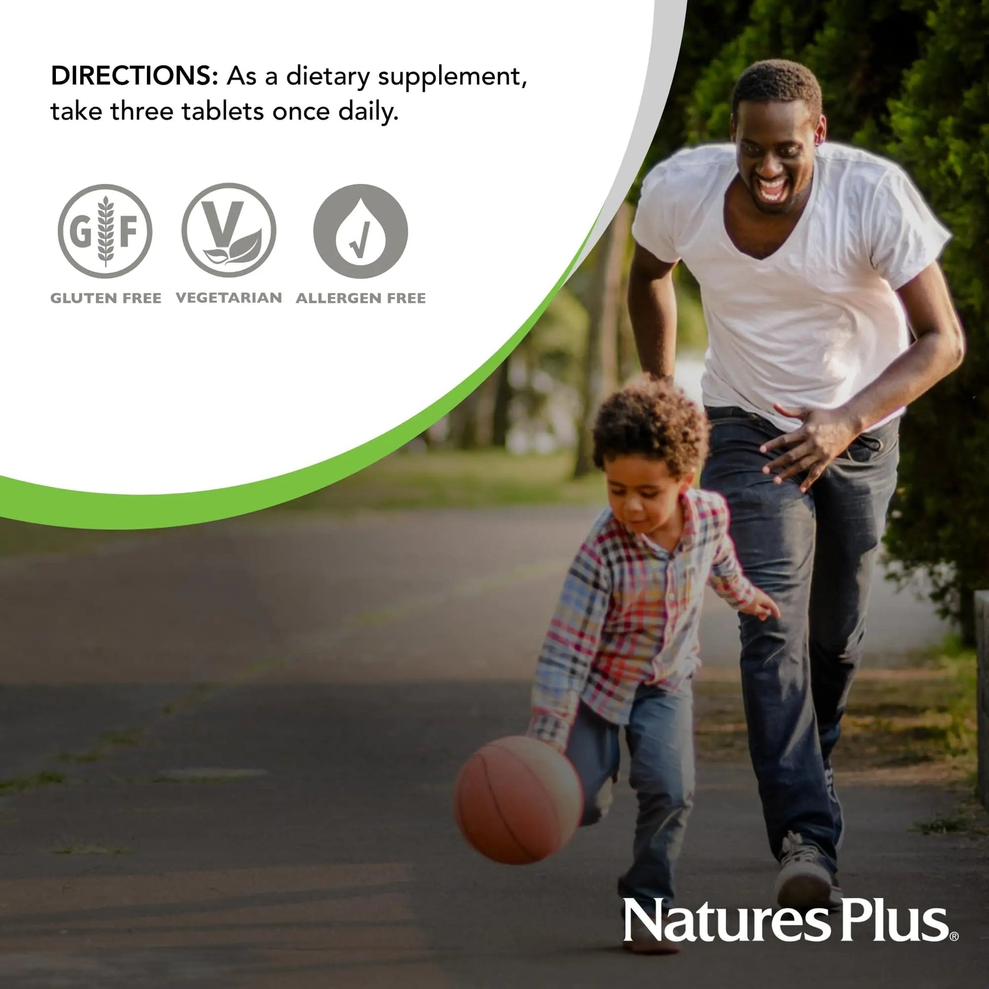 NaturesPlus Source of Life Gold Multivitamin - 180 Tablets - with Vitamins D3 & B12 - Blood, Bone & Immune Support - Vegetarian & Gluten Free - 60 Servings - Maple Wellness Supplements