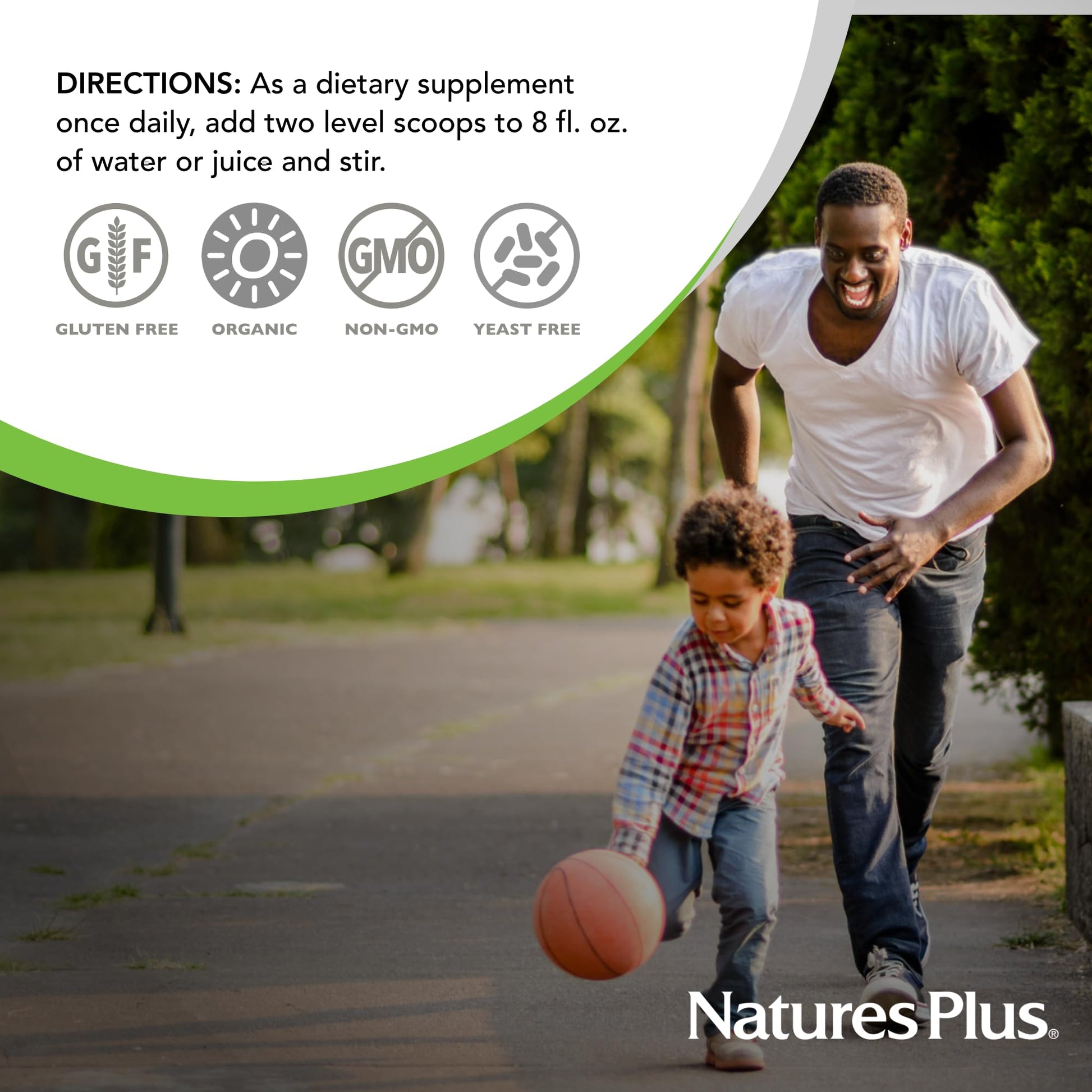 NaturesPlus Ultra Juice Green Drink - 1.32 lb - Supports Immune Health, Digestion & Energy Production - Organic, Non-GMO, Vegan, Gluten Free - 60 Servings - Maple Wellness Supplements