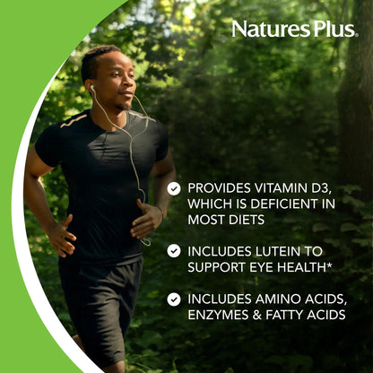 NaturesPlus Ultra Source of Life Multivitamin - 90 Tablets - Supports Immune Health, Energy & Overall Well-Being - with Lutein & Vitamin D3 - Maple Wellness Supplements